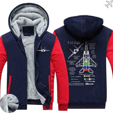 THE F-1 5 EAGLE HOODIES ZIPPER SWEATERS THE AV8R